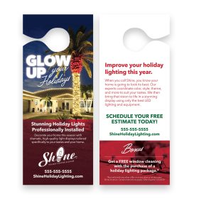 Glow Up Coastal- 4.5" X 11" Door Hangers