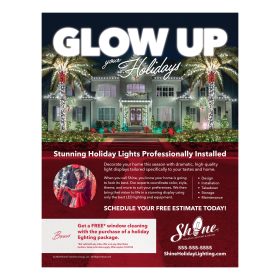 Glow Up Coastal - Flyer 8.5" X 11  (Lots of 25)