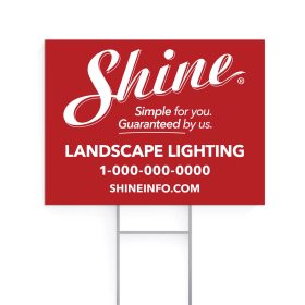Landscape Lighting - 18"X24" Yard Signs With H Stake