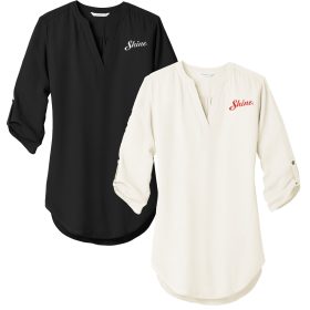 Ladies 3/4-Sleeve Tunic Blouse. LW701