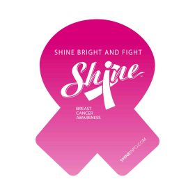 Shine Breast Cancer Awareness Ribbon Magnet. MG109 (Minimum Order Of 150)