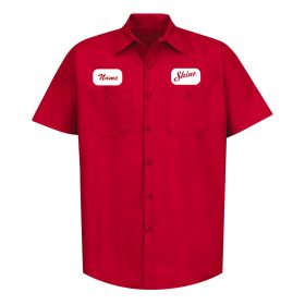 Adult Short Sleeve Industrial Work Shirt. SP24 - PATCH