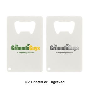 Credit Card Shaped Bottle Opener (LOTS OF 24). 178-CARDOPENER-WHITE