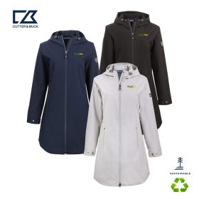 Cutter & Buck Camano Everyday Stretch Recycled Womens Water Resistant Jacket. LCO00077