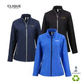 Clique Temp Eco Stretch Full Zip Womens Softshell Jacket - LQO00068