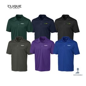 Clique Spin Eco Performance Pique Mens Polo. MQK00075