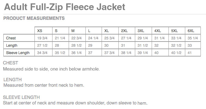 Sizing Chart