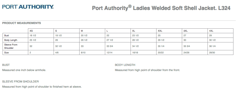 Sizing Chart