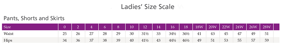 Sizing Chart