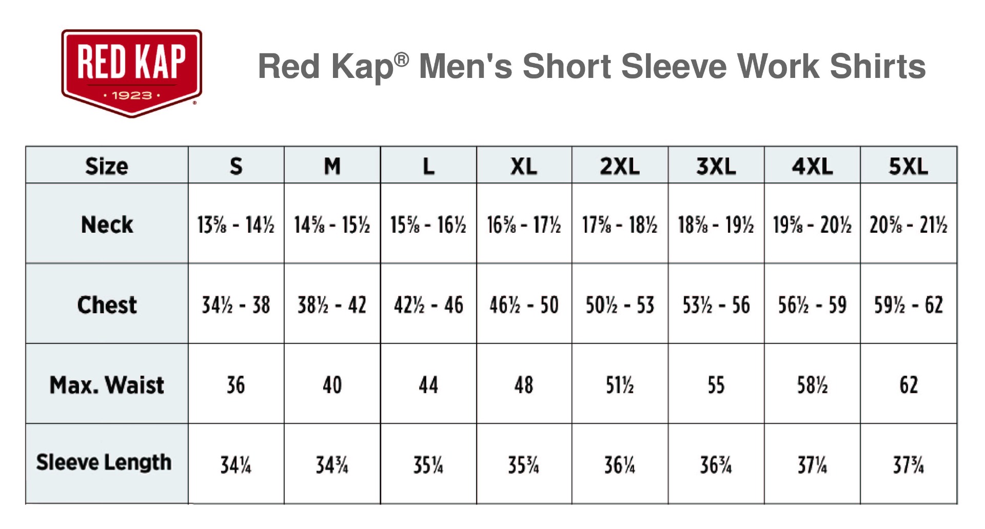 Sizing Chart