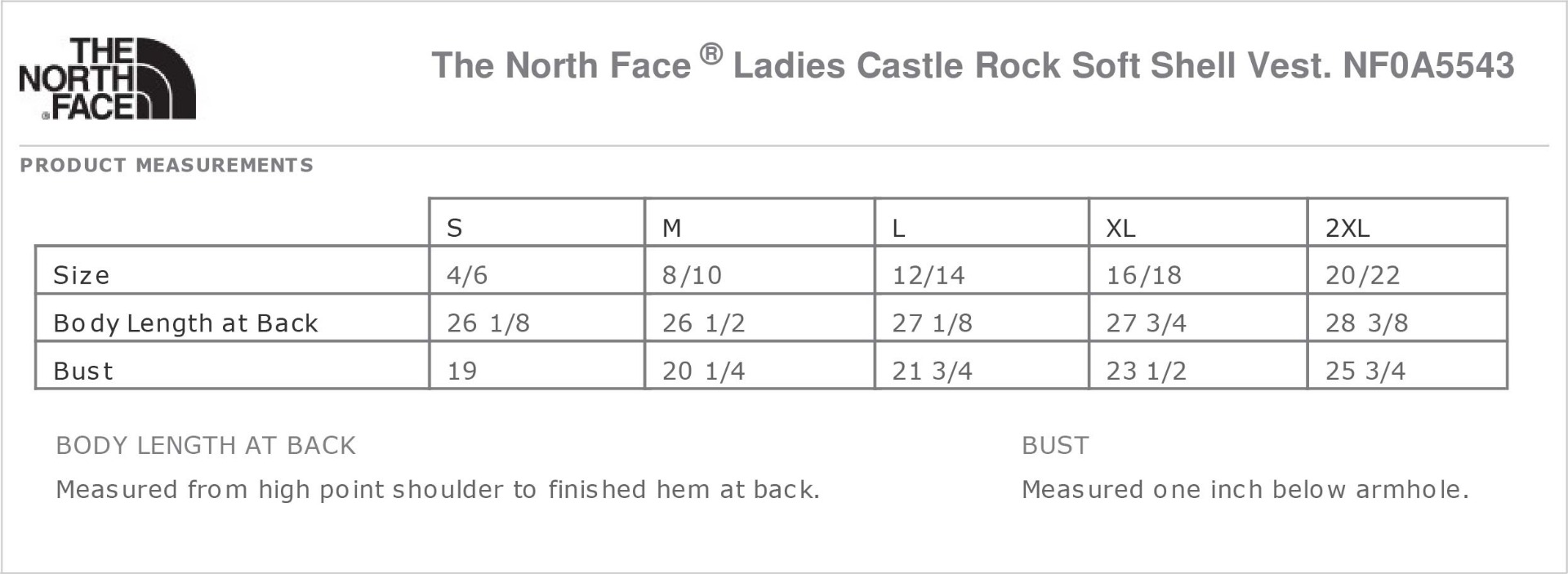 Sizing Chart