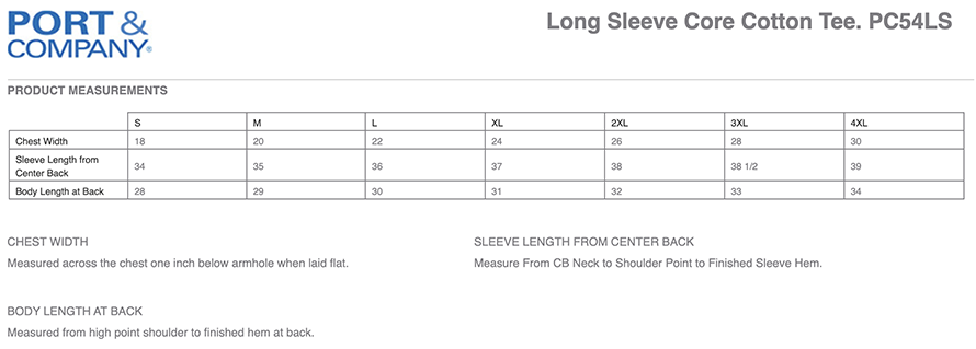 Sizing Chart