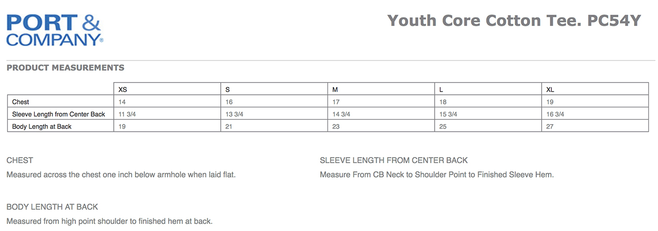 Sizing Chart