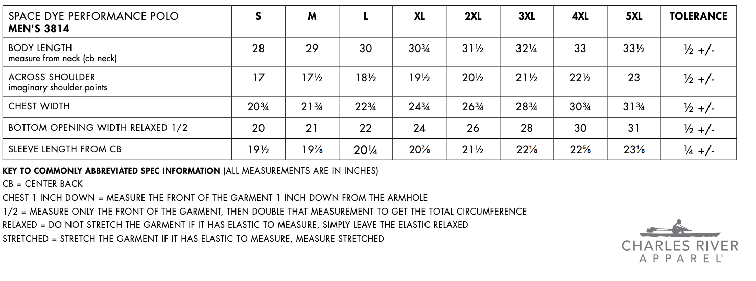 Sizing Chart