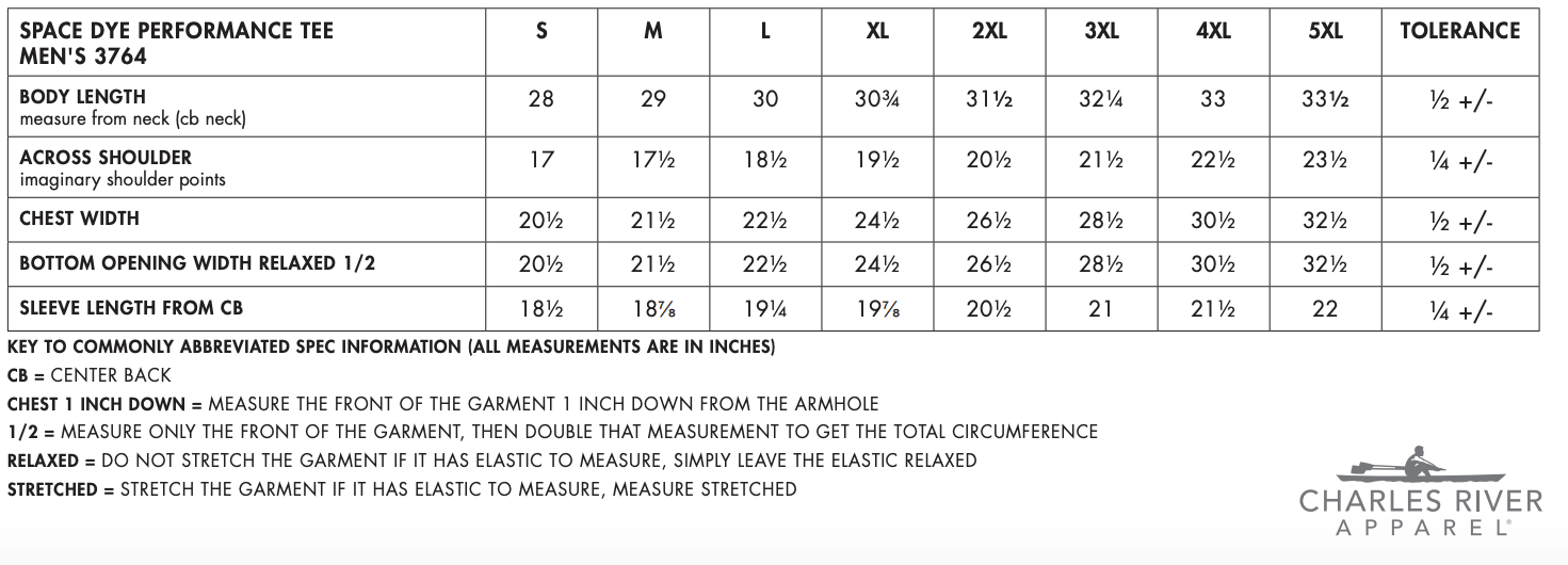 Sizing Chart