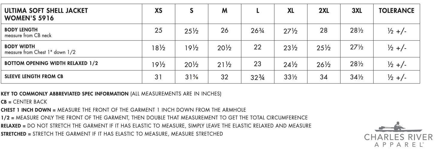 Sizing Chart
