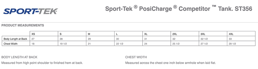 Sizing Chart