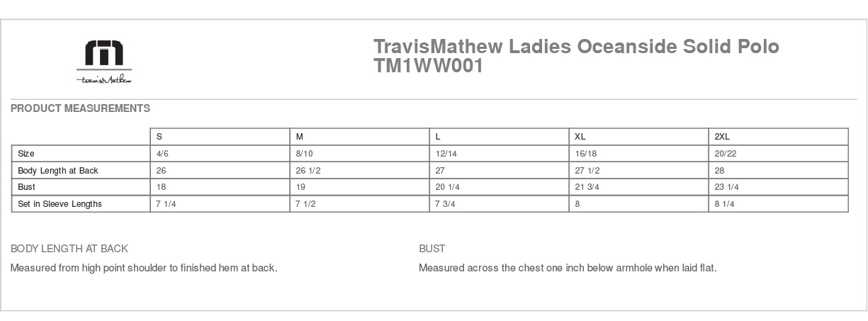 Sizing Chart
